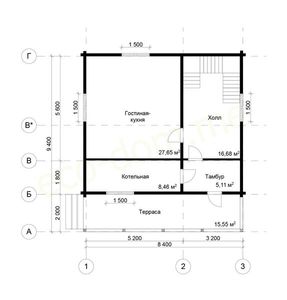 Проект элитного дома из бруса 10х9 № ЭД-79